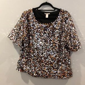 H&M sequined top